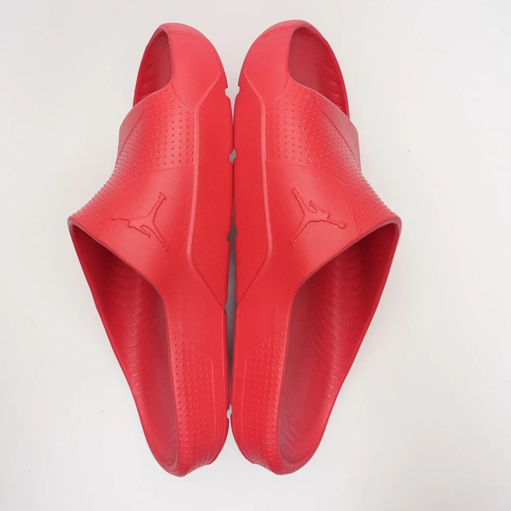 Jordan Red Slide Sandals Mens 11 Slip On Foam Pool Beach Casual